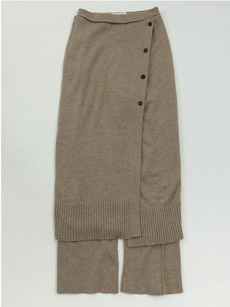 Wraparound Knit Skirt