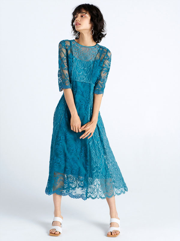 2020 SS 1st Collection FRAY I.D フレイアイディー パネルレースワンピース