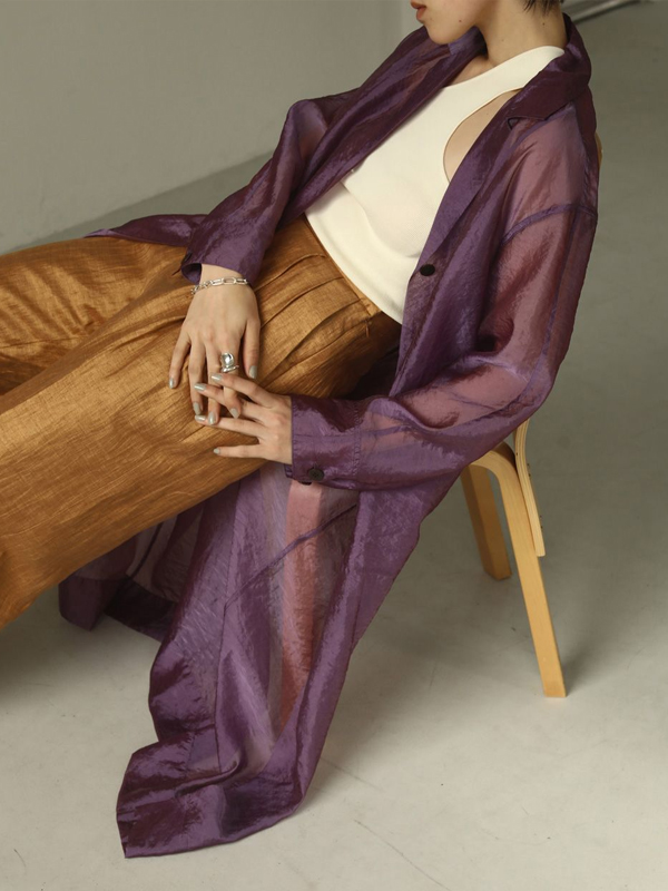 2020 Summer Collection TODAYFUL Sheer Shirts Gown 12010006