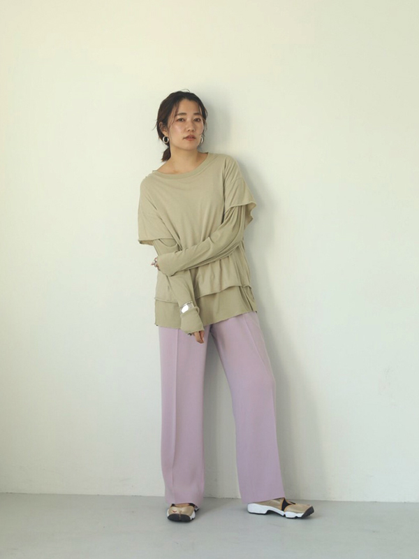 2020 Spring Collection TODAYFUL トゥデイフル Layered Sheer Long T-Shirts 12010615