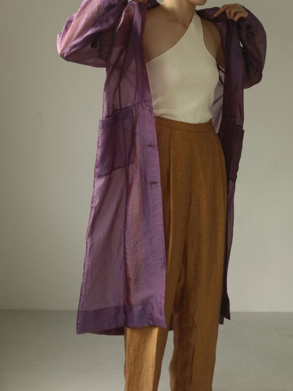 2020 Summer Collection TODAYFUL トゥデイフル Sheer Shirts Gown 12010006