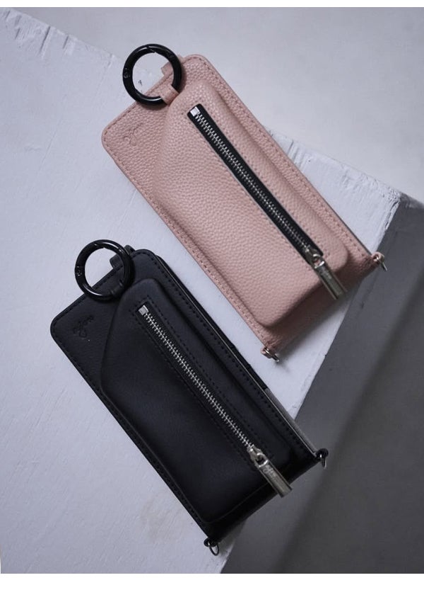 多機種対応】 エジュー ajew cadenas vertical zipphone case shoulder