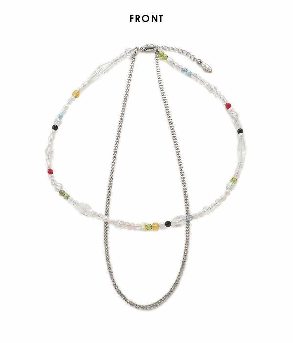 FURFUR ファーファー ビーズミックスネックレス rwga221513