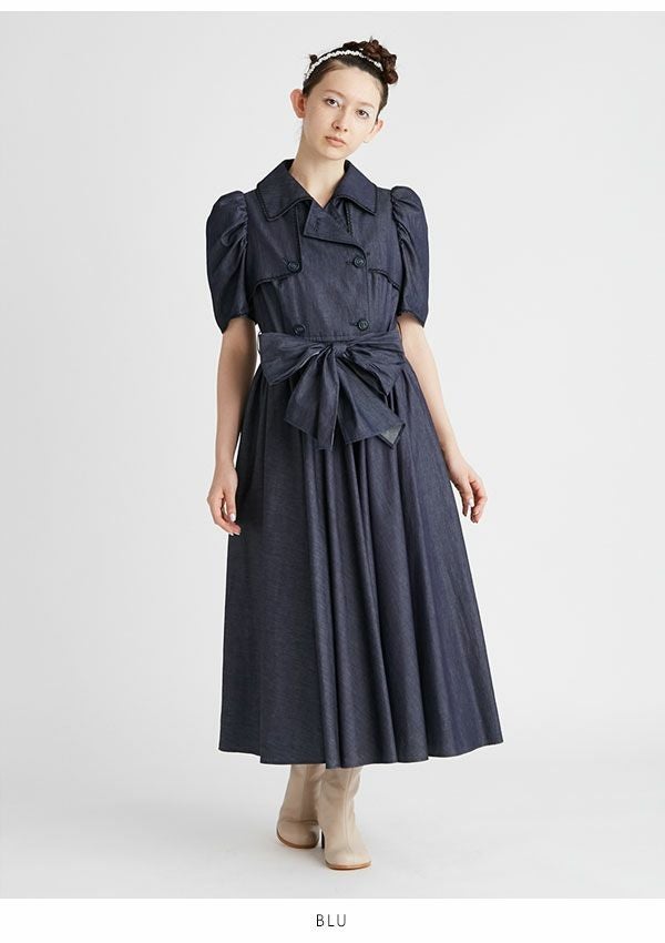 FURFUR ファーファー 予約 トレンチ風ワンピース rwfo224087