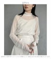 &g'aime アンジェム  袖口スリットシアータートル 988-62100