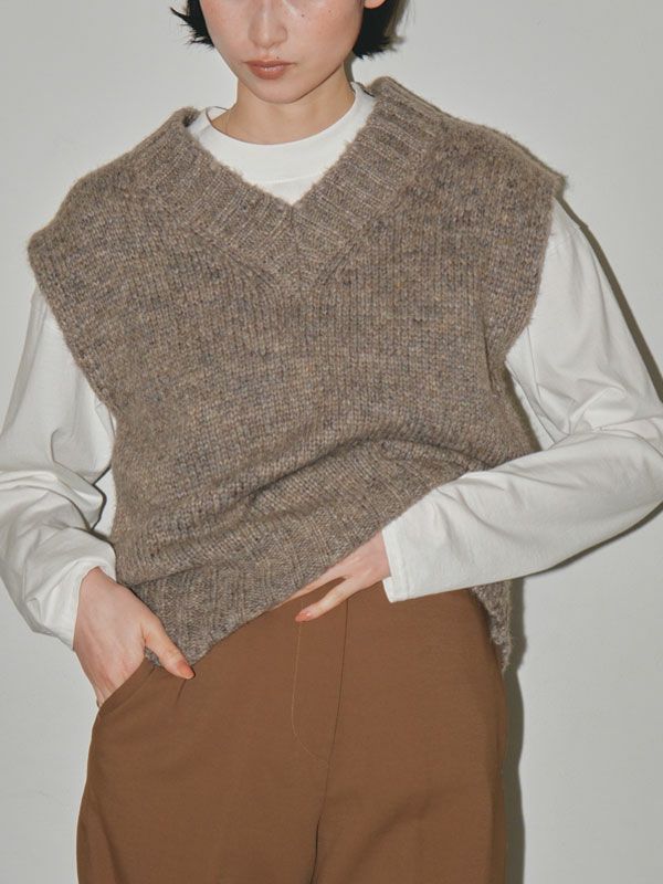 SALE30%OFF】【即納】 トゥデイフル TODAYFUL Mottle Yarn Knit Vest