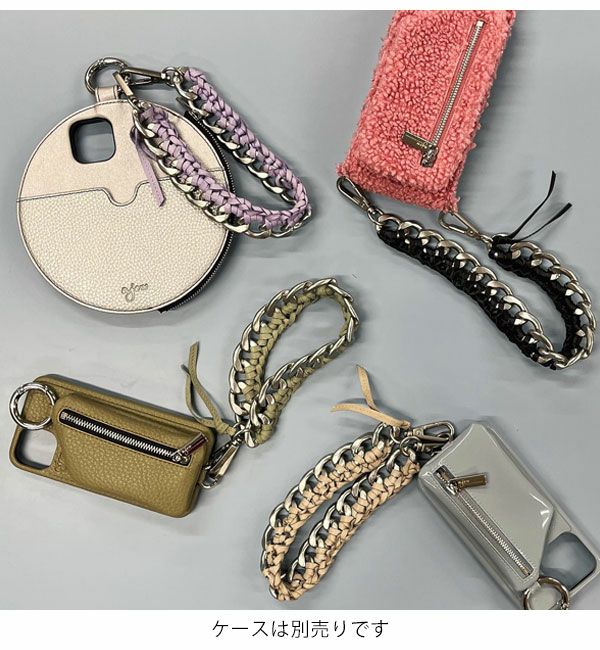 ajew ストラップ 携帯 iphone アクセサリー ajew（エジュー） 【iPhone16promax対応】 ajew cadenas zipphone case