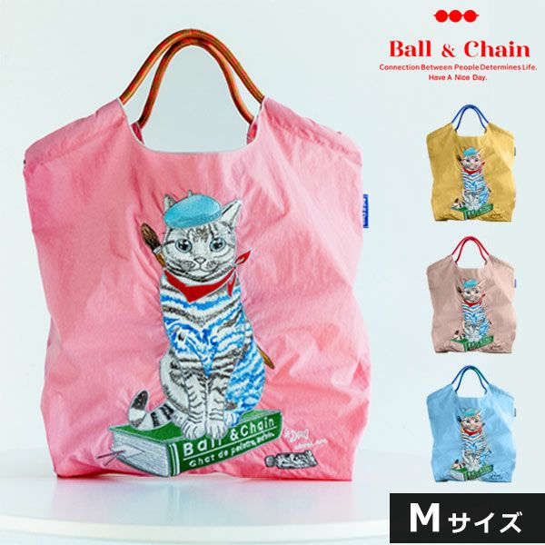 R★さん専用 Bail & Chain 猫刺繍 エコバッグ 3種類 送料無料】 【即納】 ボールアンドチェーン Ball＆Chain 正規品 P.CAT
