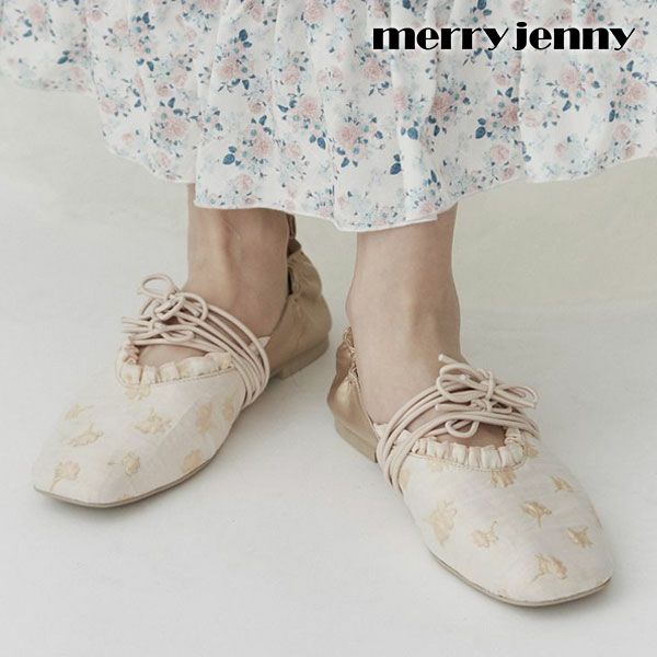 SALE50%OFF】 【即納】 メリージェニー merry jenny 靴 春夏 ribbon 
