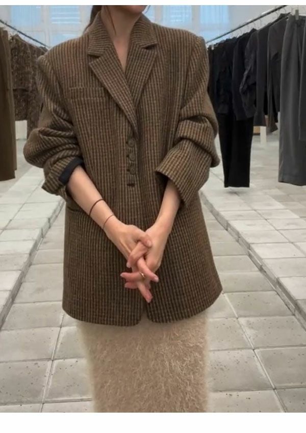 即納】トゥデイフル TODAYFUL 2025prefall アウター Wool100% Check