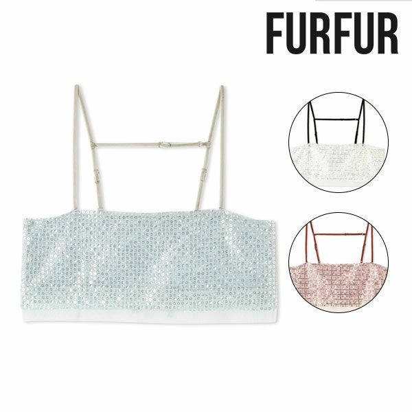 SALE20%OFF】ファーファー FURFUR トップス 25秋冬 フリルキャミ