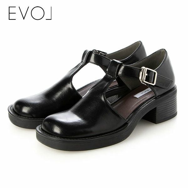 【SALE10%OFF】【即納】イーボルEVOL24秋冬ラウンドTストラップシューズ靴シューズローファーマニッシュカジュアルパーティー結婚式二次会ix5506