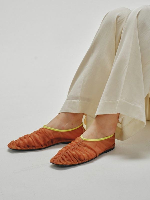 SALE60%OFF】【即納】TODAYFUL トゥデイフル Sheer Gather Flatshoes