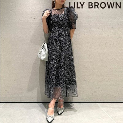 SALE40%OFF】【即納】 リリー ブラウン LILY BROWN ワンピース 24秋冬 