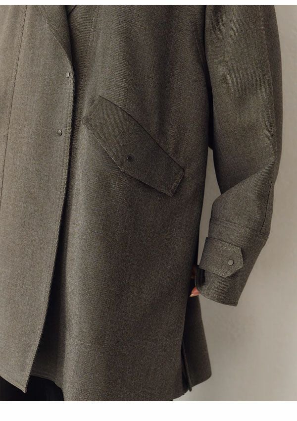SALE40%OFF】【即納】ヘラ Hella 24秋冬 FRONT LAYERD COAT フロント