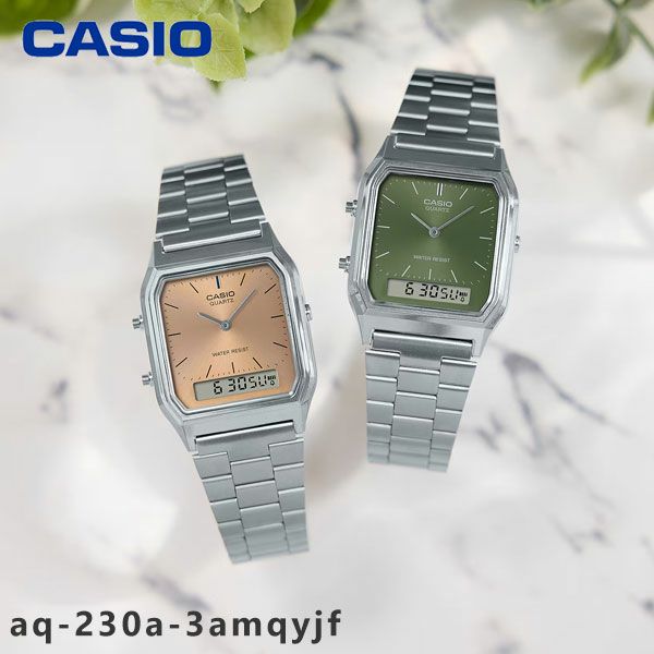 即納】【国内正規品】CASIO カシオ CLASSIC CASIO AQ-230A-3AMQYJF