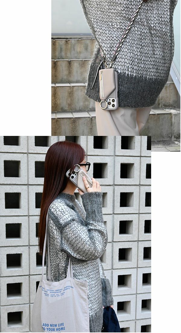 当店限定】【即納】 エジュー ajew cadenas zipphone case shoulder
