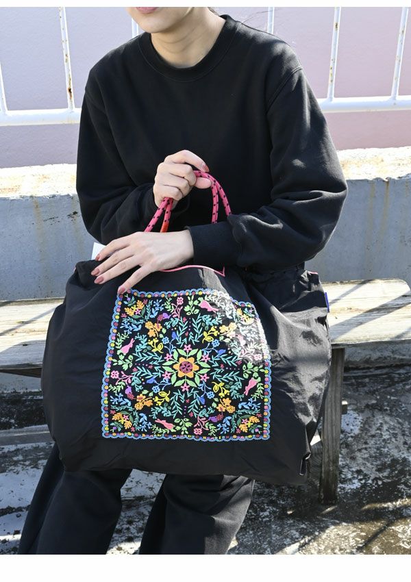 ❤️着物お出かけバンブーbag 気品溢れる大人black linen 豪華刺繍 l BREAD M ONYX 81―A64―00―04 | A VACATION