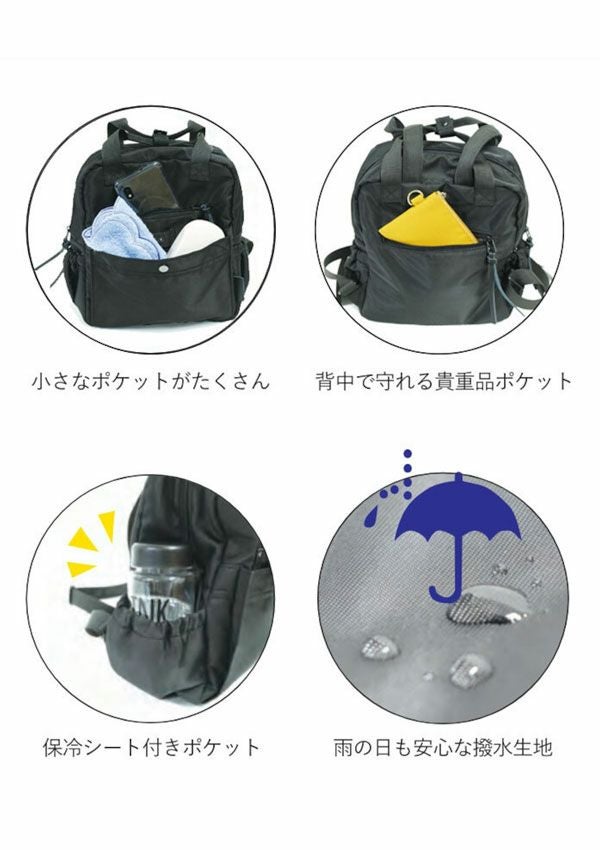 即納】ニコット nicott バッグ Take Me Daypack cargo MINI リュック