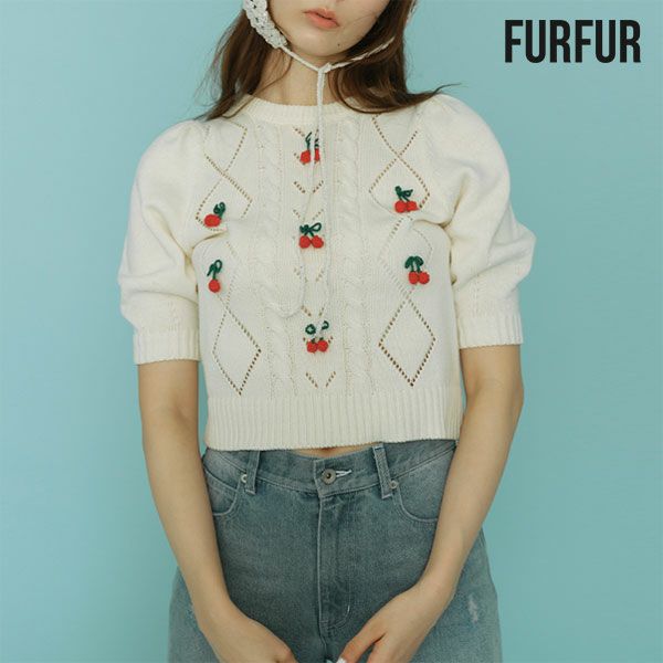 SALE30%OFF】【即納】 ファーファー FURFUR トップス 25春夏 チェリー