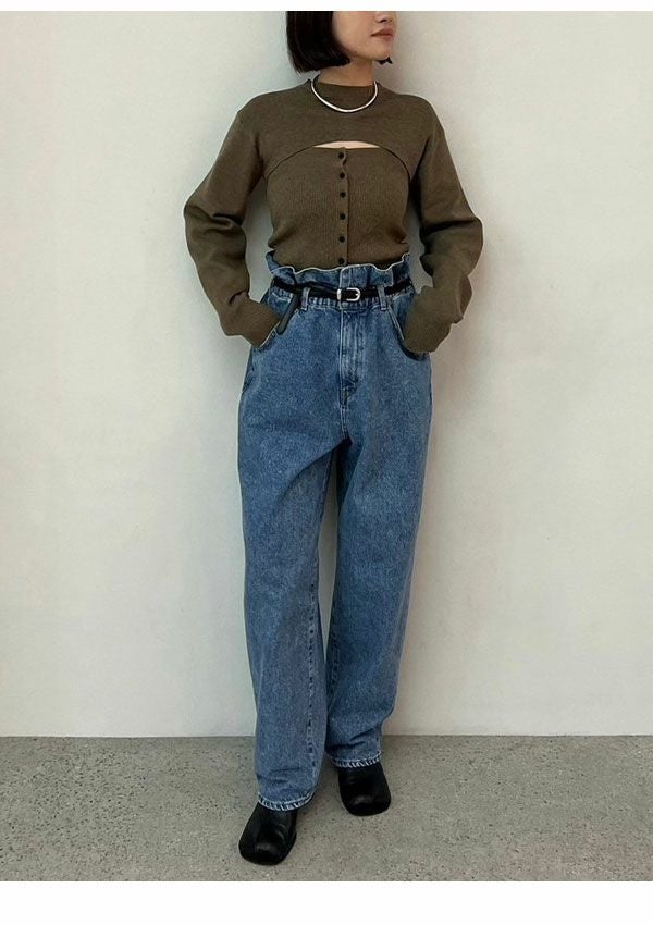 アンヌーク anuke 2025FallWinter ボトムス Waist Tuck Denim 6月上旬