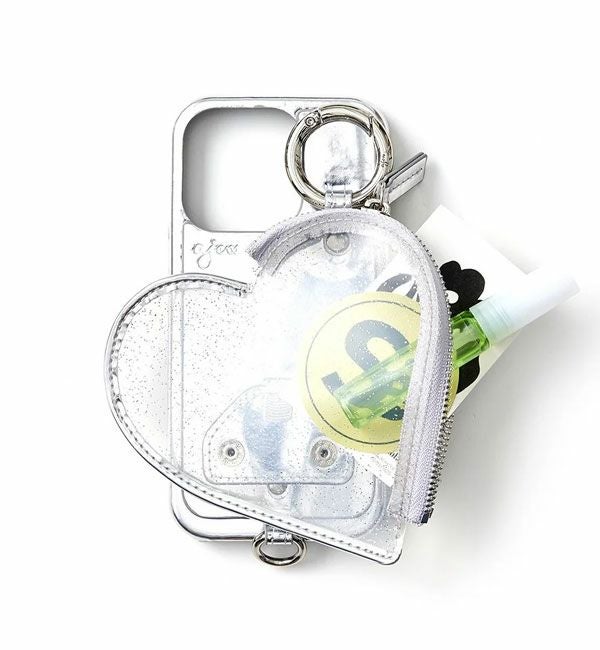 ajew ダブルハート iPhone15pro ajew（エジュー） 【当店限定】エジュー ajew cadenas zipphone case