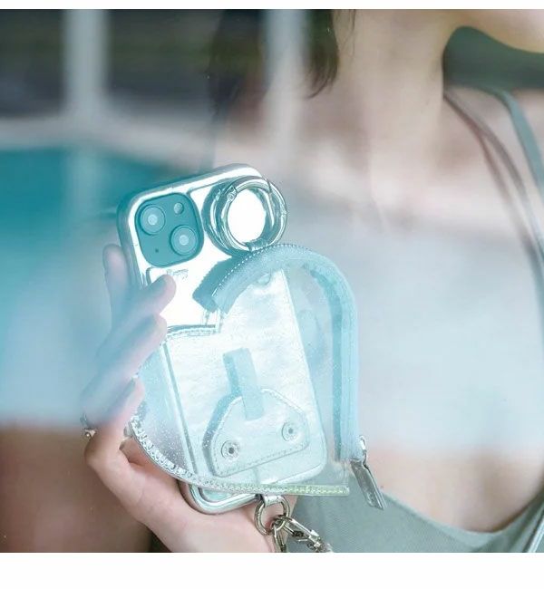 即納】【iPhoneProMax対応】 エジュー ajew PVC heart planet pocket