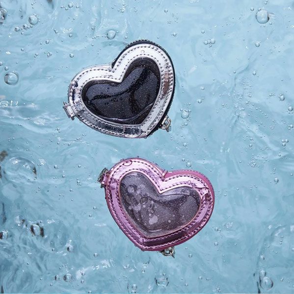 即納】 エジュー ajew PVC heart planet pouch ハート ポーチ