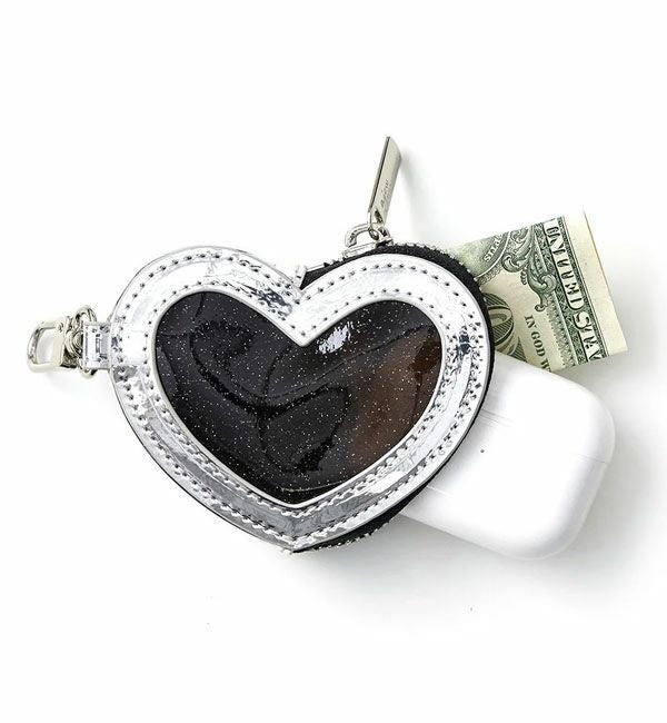 即納】 エジュー ajew PVC heart planet pouch ハート ポーチ