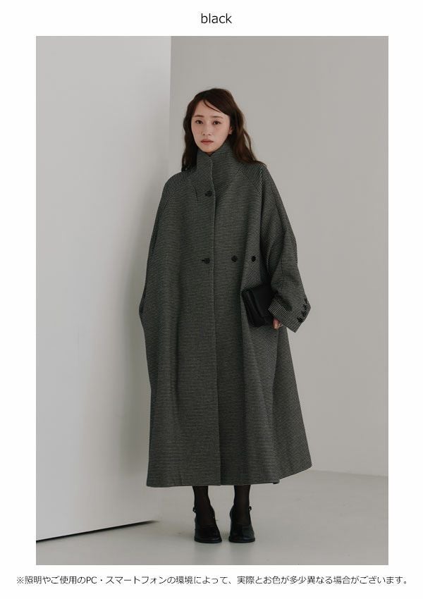 SALE20%OFF】【即納】ヘラ Hella 25秋冬 tweed long coat ツイード