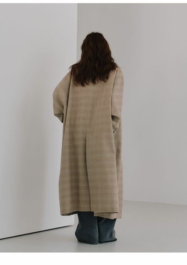 SALE50%OFF】【即納】ヘラ Hella 25秋冬 tweed long coat ツイード 