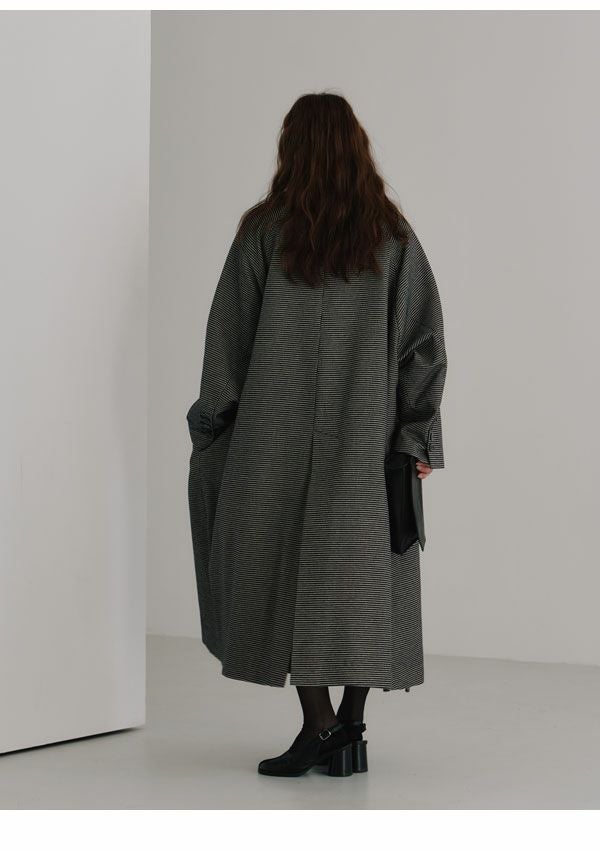 SALE50%OFF】【即納】ヘラ Hella 25秋冬 tweed long coat ツイード 