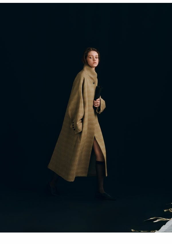 SALE50%OFF】【即納】ヘラ Hella 25秋冬 tweed long coat ツイード 