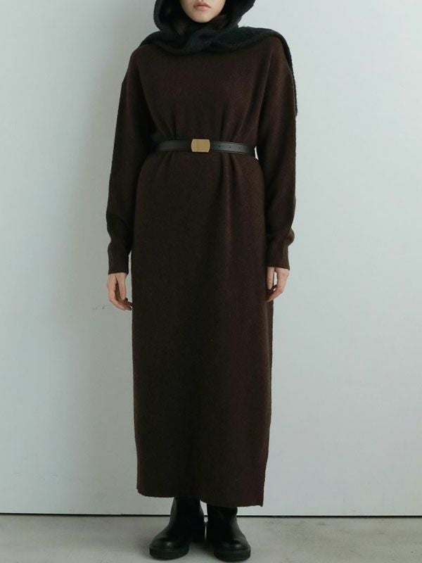 即納】 アンヌーク anuke 2025FallWinter ワンピース Cocoon Knit