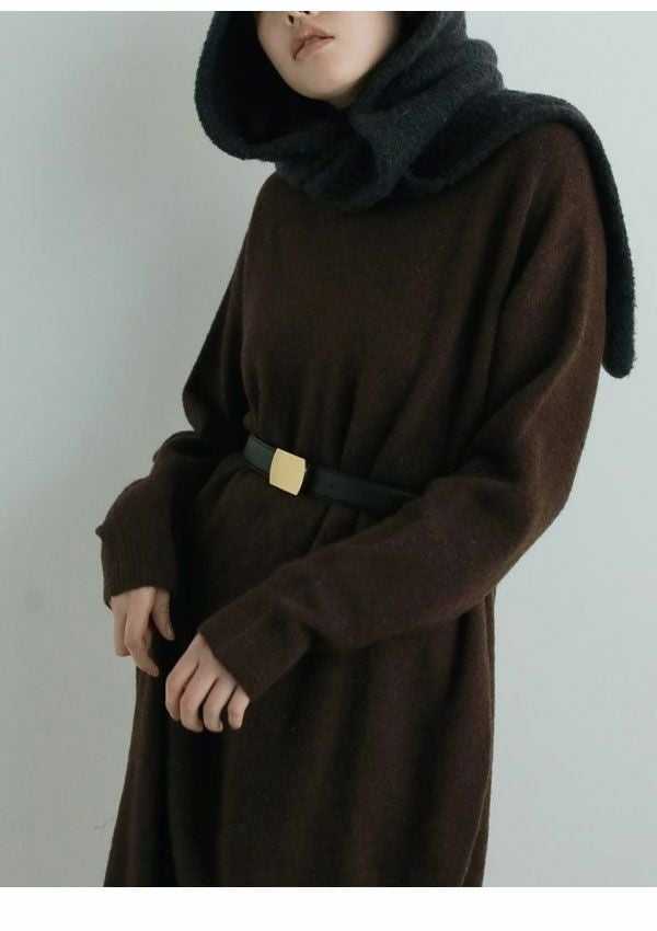 即納】 アンヌーク anuke 2025FallWinter ワンピース Cocoon Knit