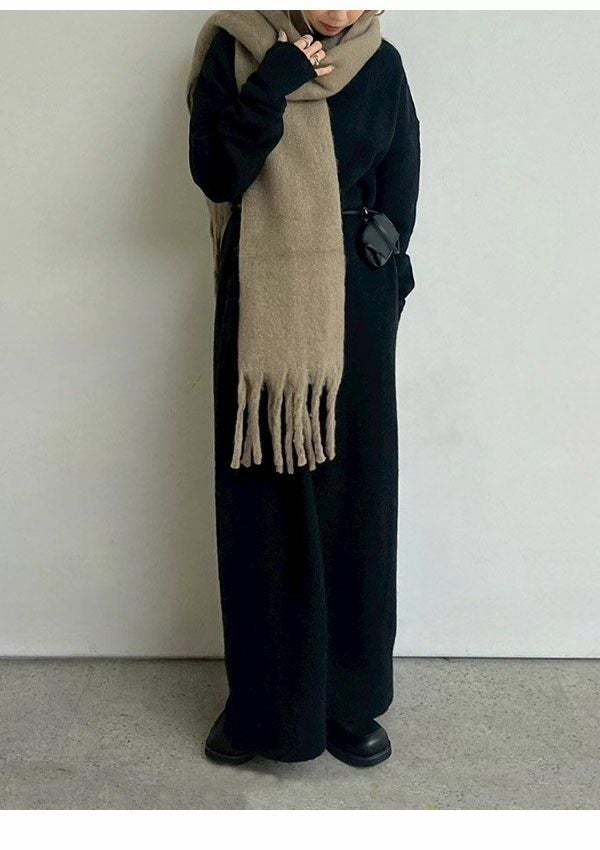 即納】 アンヌーク anuke 2025FallWinter ワンピース Cocoon Knit