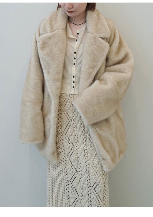 アンヌーク anuke 2026winter アウター Eco Minkfur Jacket 11月下旬