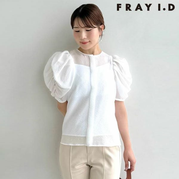 新品未使用　FRAY I.D フレイ アイディー ノットデザインシャツブラウス 楽天市場】【ﾏﾗｿﾝｾｰﾙ50%OFF】【即納】 フレイアイディー FRAY I.D
