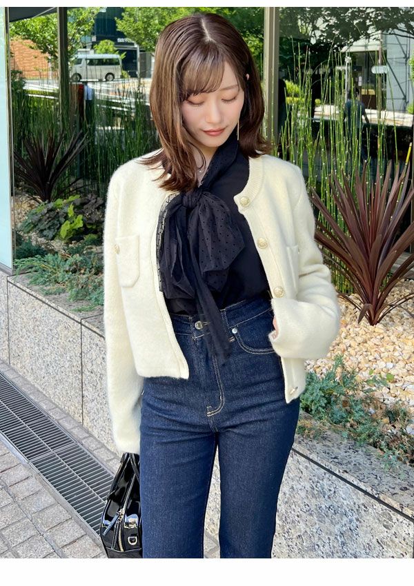 SALE50%OFF】【即納】 スナイデル SNIDEL アウター フォックスニット