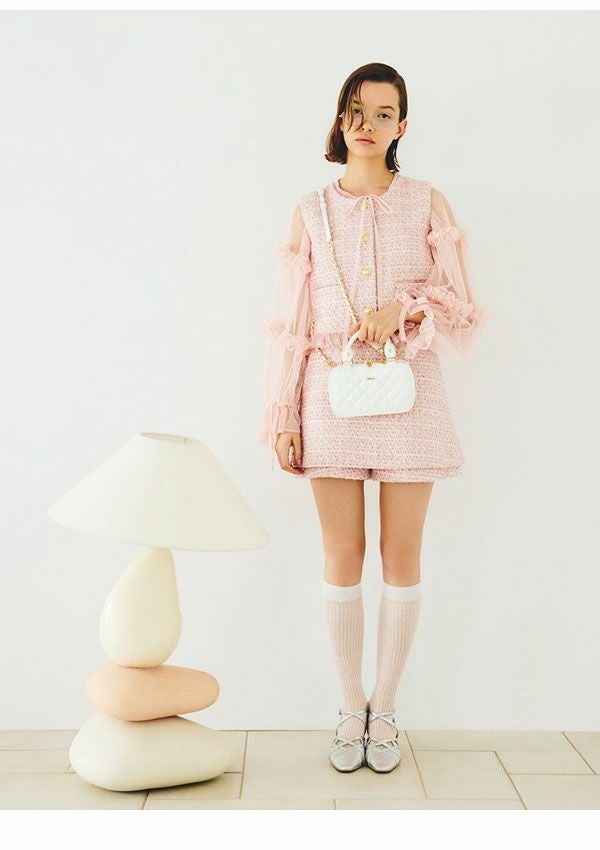 SALE20%OFF】【即納】 ファーファー FURFUR トップス 25秋冬 ツイード