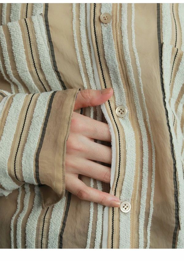 即納】 アンヌーク anuke 2026SpringSummer トップス Sheer Stripe