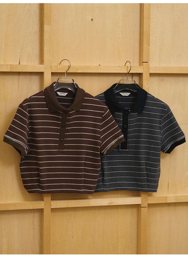 TODAYFUL トゥデイフル Border Polo Tops 最終値下げ 即納】トゥデイフル TODAYFUL 2026springsummer トップス Border Polo