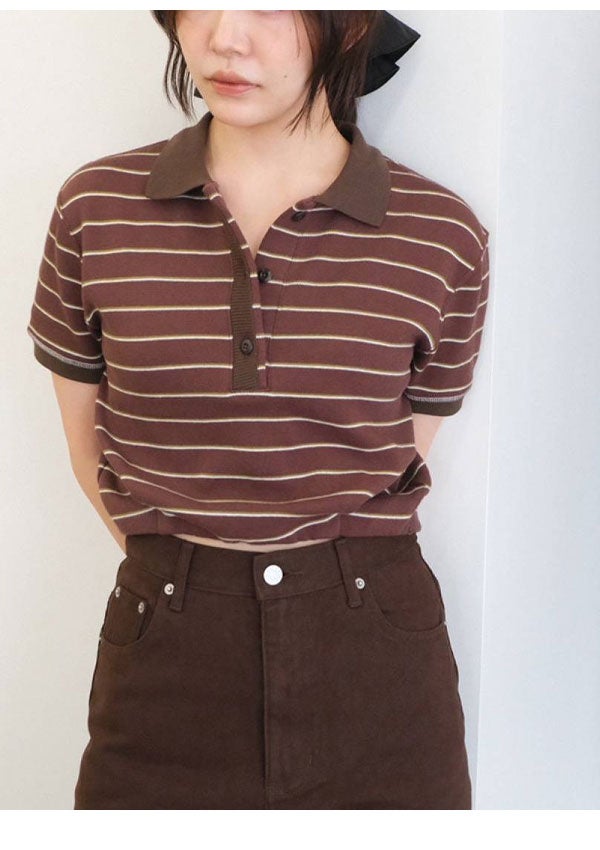 即納】トゥデイフル TODAYFUL 2026springsummer トップス Border Polo