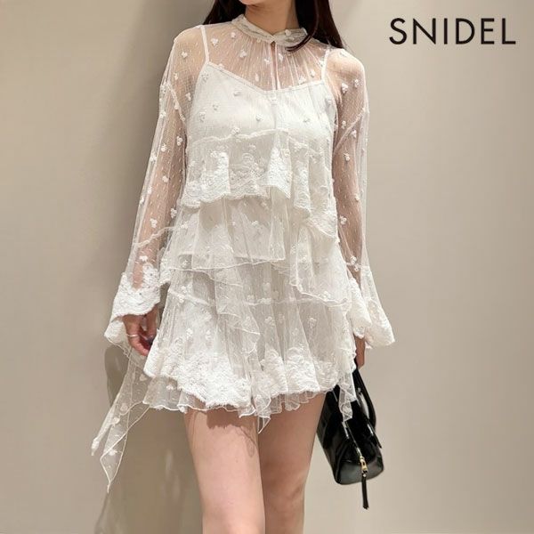 SALE50%OFF】【即納】 スナイデル SNIDEL トップス 25秋冬 エンブロイ