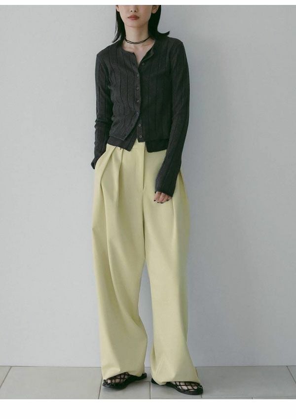 即納】 アンヌーク anuke 2026springsummer ボトムス Doubletuck Wide