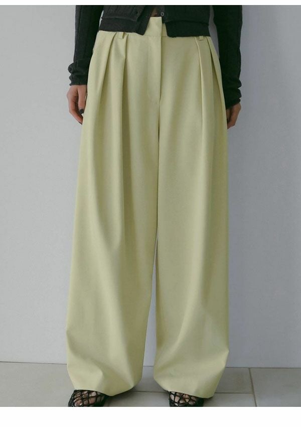 即納】 アンヌーク anuke 2026springsummer ボトムス Doubletuck Wide