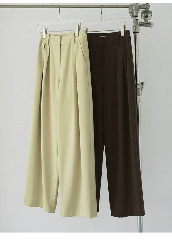 即納】 アンヌーク anuke 2026springsummer ボトムス Doubletuck Wide
