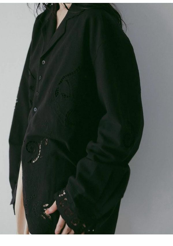 アンヌーク anuke 2026Prefall トップス Cutwork Opencollar Shirts 9