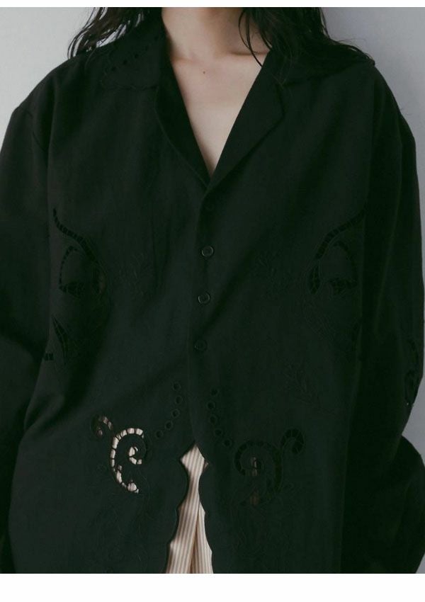 アンヌーク anuke 2026Prefall トップス Cutwork Opencollar Shirts 9