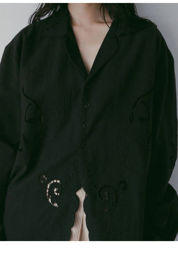 アンヌーク anuke 2026Prefall トップス Cutwork Opencollar Shirts 9